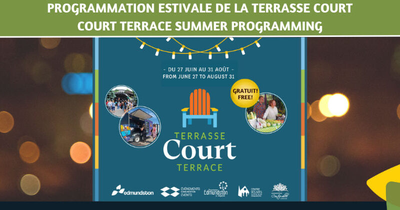 La terrasse rue court à Edmundston prends vie pour la saison estival