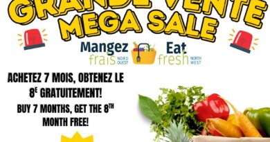Abonnement à des paniers de légumes  à 140$ 
