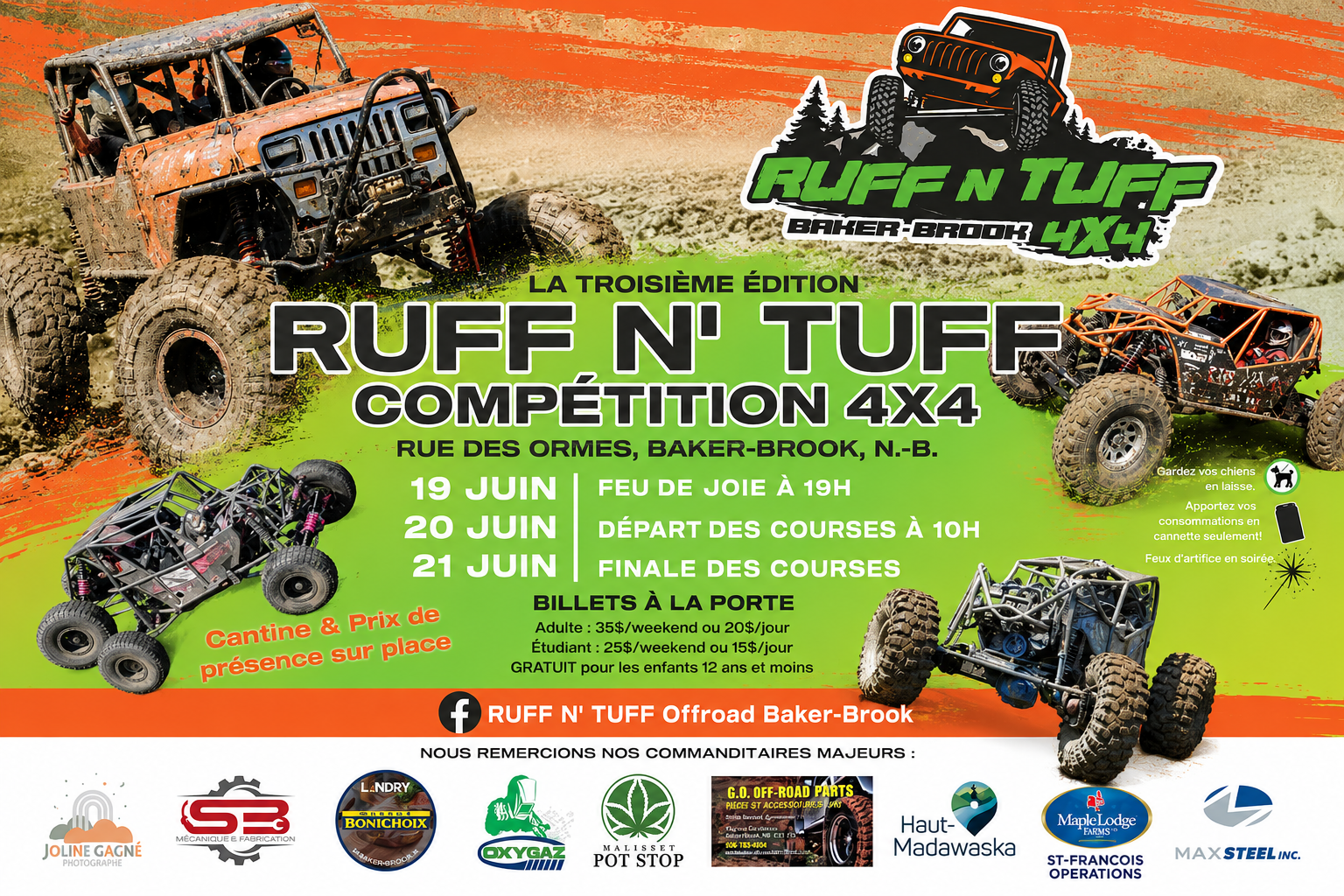 Ruff N’ Tuff 2026 : les moteurs rugiront à Baker-Brook du 19 au 21 juin ...